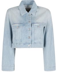 Dondup - Jassen ,Blauw ,Denim Giubbino Regular - Lyst