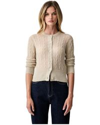 Joop! - Truien & Vesten ,Wol Gebreide Cardigan - Lyst