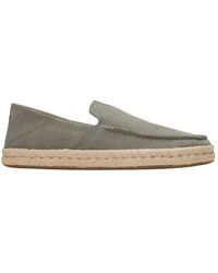 TOMS - Alonso rope loafers olive - Lyst