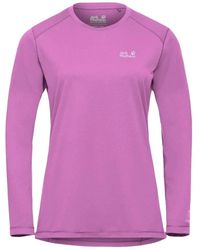 Jack Wolfskin - Fitness ,Paars ,Wol Prelight Suncool Ls - Lyst