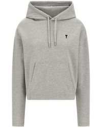 Ami Paris - De Coeur Baumwoll-Hoodie - Lyst