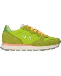 Sun 68 - Grüne ally solid nylon sneakers - Lyst