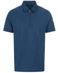 Kiton - Zip Baumwoll-Polohemd - Lyst