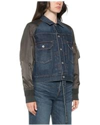 Sacai - Denim Jackets - Lyst