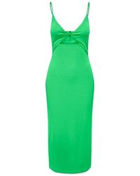 ONLY - Kleedjes ,Groen ,Zomer Groene One-Shoulder Jurk - Lyst