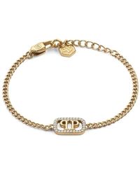 Philipp Plein - Lettering Logo-Chain Armband - Lyst