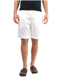 40weft - Weiße bermuda shorts komfort fit mike - Lyst
