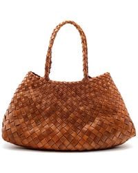 Dragon Diffusion - Tassen ,Bruin ,Leer Santa Croce Big Tote - Lyst