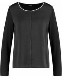Taifun - Klassisches Rundhals Langarmshirt - Lyst