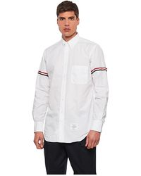 Thom Browne - Overhemden ,Wit ,Katoen Classic Button Down Shirt - Lyst