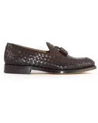 Doucal's - Schoenen ,Bruin ,Leer Bruine Leren Loafers Met Kwastjes - Lyst