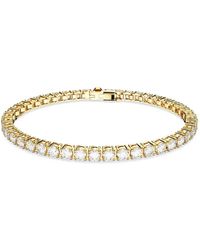 Swarovski - Bracelet Matrix Tennis Orné de Cristaux Incolores - Lyst