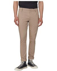 Dondup - Broeken ,Bruin ,Gaubert Geplooide Broek - Lyst