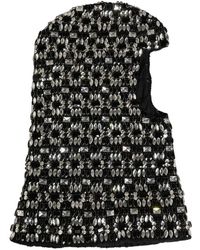Dolce & Gabbana - Wollen Balaclava-Muts Met Kristallen - Lyst