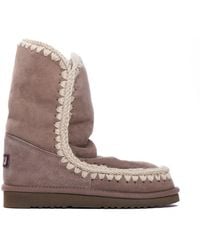Mou - Graue Winterstiefel Mit 3 Cm Absatz - Lyst