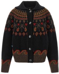 Alanui - Truien & Vesten ,Veelkleurig ,Wol Sweet Winter Cardigan - Lyst