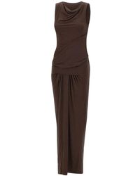 Entire studios - Kleedjes ,Bruin ,Drape Jurk - Lyst