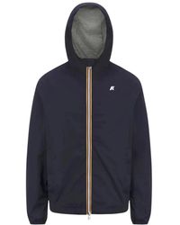 K-Way - Jassen ,Blauw ,Nylon Jack Stretch Nylon Jersey - Lyst
