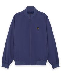 Lyle & Scott - Jassen ,Blauw ,Funnel Neck Shell Jacket - Lyst