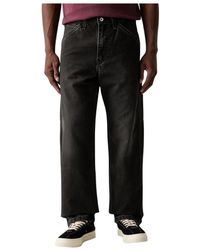 Levi's - Jeans ,Zwart ,Katoen 568 Loose Straight Carpenter - Lyst