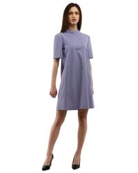 Moschino - Lace-Trimmed Silk Blend Midi Dress - Lyst
