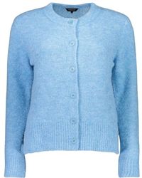 Bloomings - Truien & Vesten ,Blauw ,Wol Vest - Lyst