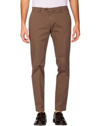 BRIGLIA - Broeken ,Bruin ,Katoen Bg 04 Broek - Lyst