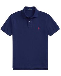 Ralph Lauren - Tops ,Blauw ,Katoen Polo Shirts - Lyst