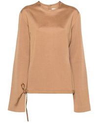 Jil Sander - Tops ,Bruin ,Bomber Jassen - Lyst