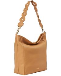M★BRC - Tassen ,Bruin ,Leer Hobo Schoudertas - Lyst