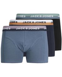 Jack & Jones - Komfort trunks 3er pack baumwollunterwäsche - Lyst