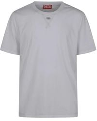 DIESEL - Regular T-Shirt Met Ronde Hals En Oval D - Lyst