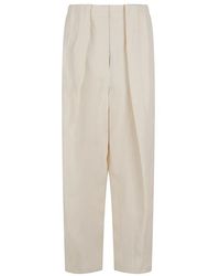 Stella McCartney - Weiße Stilvolle Hosen Für Frauen - Lyst