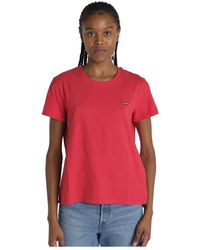 Levi's - Rote t-shirts und polos crew-neck levi's - Lyst