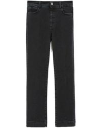 Sportmax - Jeans ,Zwart ,Katoen Nilly 450 004 Mini Flare Broek - Lyst