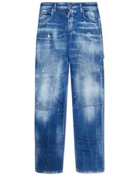 DSquared² - Jeans ,Blauw ,Katoen Jeans Loose - Lyst