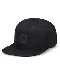 Carhartt - Accessoires ,Zwart ,Katoen Logo Cap - Lyst
