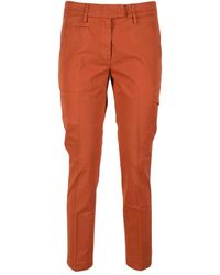Dondup - Pantalones De Algodón Y Elastano, Mujer, Talla - Lyst