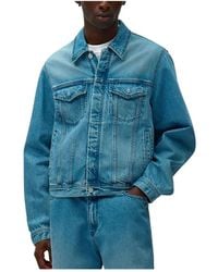Arte' - Jassen ,Blauw ,Katoen Circle Logo Jeans Jacket - Lyst