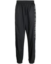 Givenchy - Broeken ,Zwart ,Polyester Track Pants Met Geborduurd Logo - Lyst