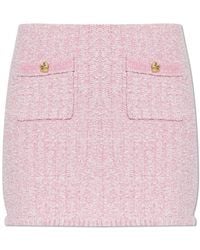LoveShackFancy - Rokken ,Roze ,Leer Ellianna Skirt - Lyst