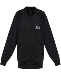 Balenciaga - Hoodies & Sweatvesten ,Zwart ,Katoen Sweatshirt Met Een Uitsnede Aan De Achterkant - Lyst