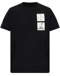 Iceberg - Tops ,Zwart ,Daffy Coyote Tee - Lyst
