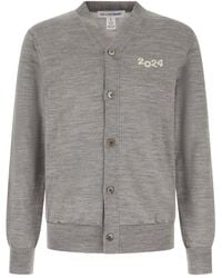 Comme des Garçons - Truien & Vesten ,Grijs ,Wol Wollen Cardigan - Lyst
