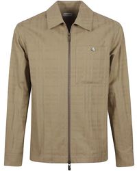 Burberry - Geruite Katoenen Blouse Met Rits - Lyst