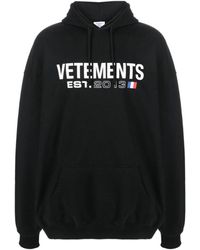 Vetements - Hoodies & Sweatvesten ,Zwart ,Katoen Zwarte Sweaters - Lyst