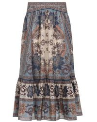 Zimmermann - Gonna Midi Con Balze 'Ascension' - Lyst