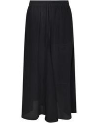 P.A.R.O.S.H. - Rokken ,Blauw ,Pailletten Grijze Midi-Rok Met Pailletten - Lyst