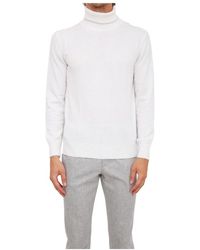 Eleventy - Truien & Vesten ,Wit ,Kasjmier Witte Turtle Neck Sweater - Lyst