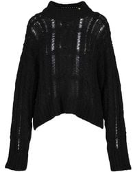 Pinko - Weicher strickpullover mischung alpaka kaschmir - Lyst
